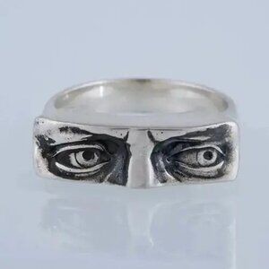 Silver Eye Design Ring